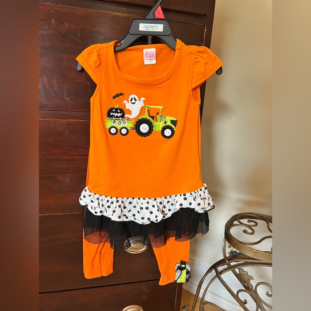 Ricrac & Ruffles Halloween 2T Set